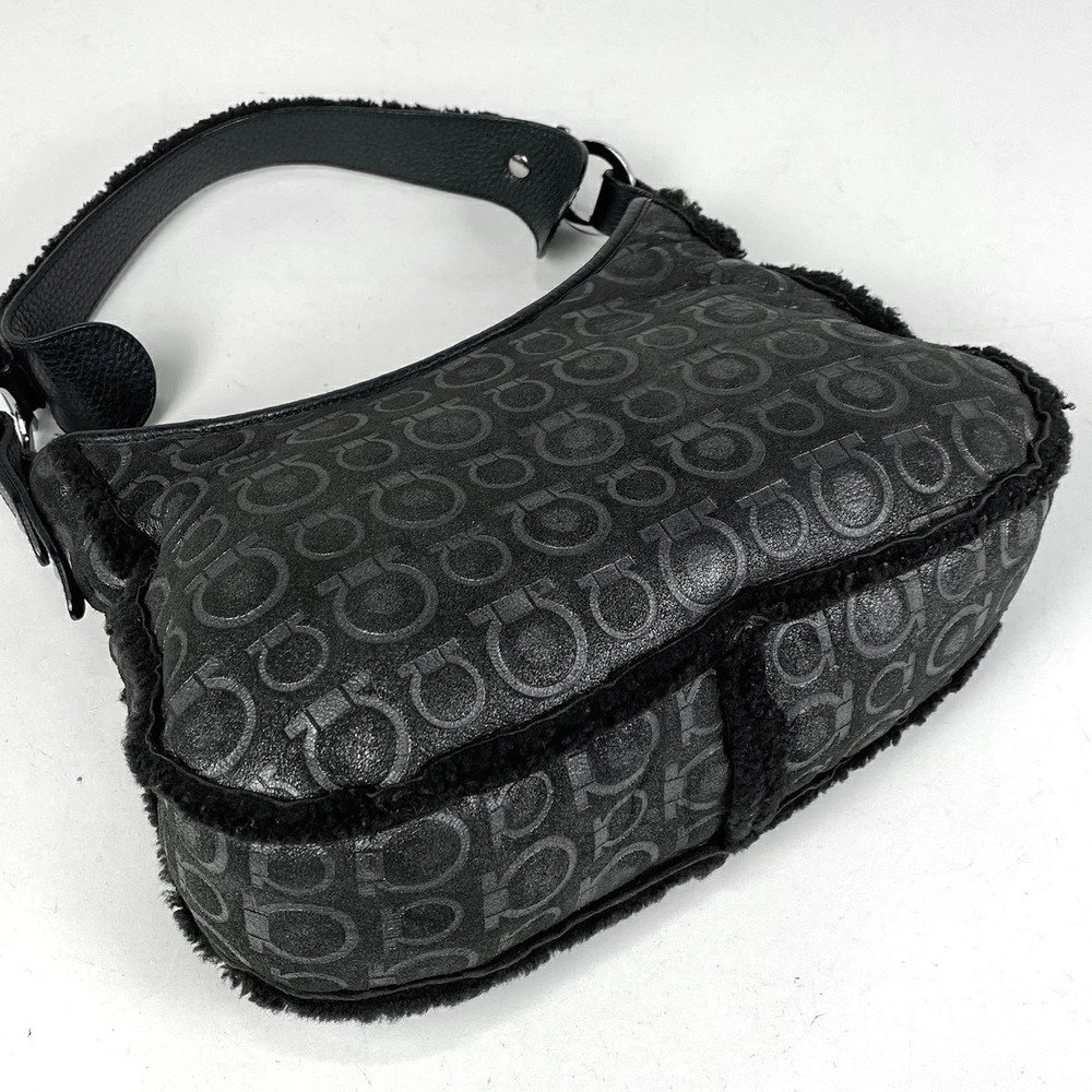 Salvatore Ferragamo Shoulder over One Hobo Gancini All Shoulder Handbag Bag